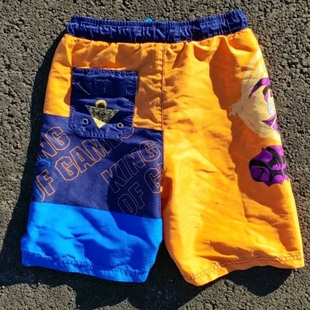 Vtg 1996 Yu-Gi-Oh! Boys Youth Swim Shorts Waist Size 24"  - Picture 2 of 10